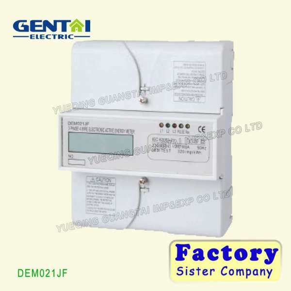 Din Rail Three Phase Multi-function Electric Power Meter Kwh Meter